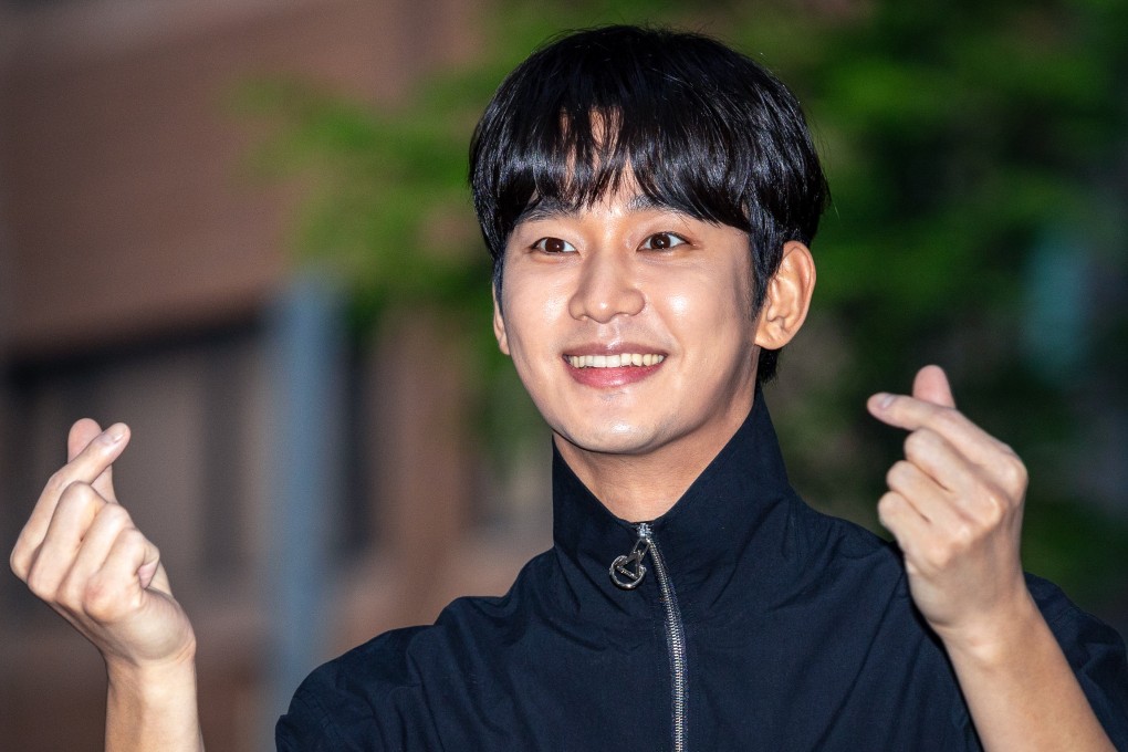 Kim Soo-hyun attends the closing party for Korean drama “Queen of Tears” in Seoul last month. Photo: ImaZins via Getty Images