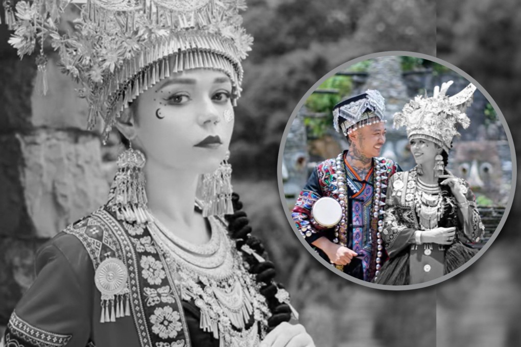 Mainland social media is in mourning after a Russian internet celebrity who married a Chinese man died after 38 days in a coma. Photo: SCMP composite/Douyin