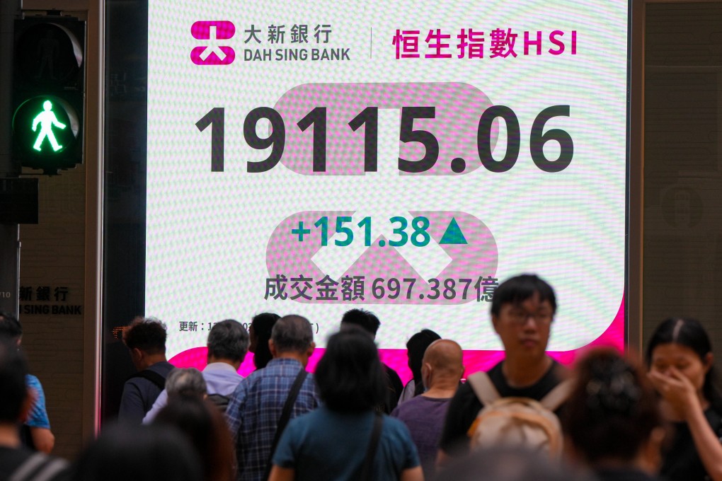 A technical bull run has lifted the Hang Seng Index above the 19,000 level for the first time since August. Photo: Sam Tsang