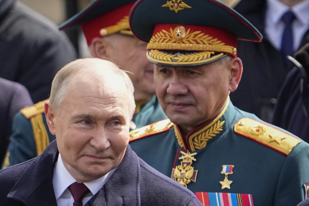 Russian President Vladimir Putin and Defence Minister Sergei Shoigu. Photo: AP