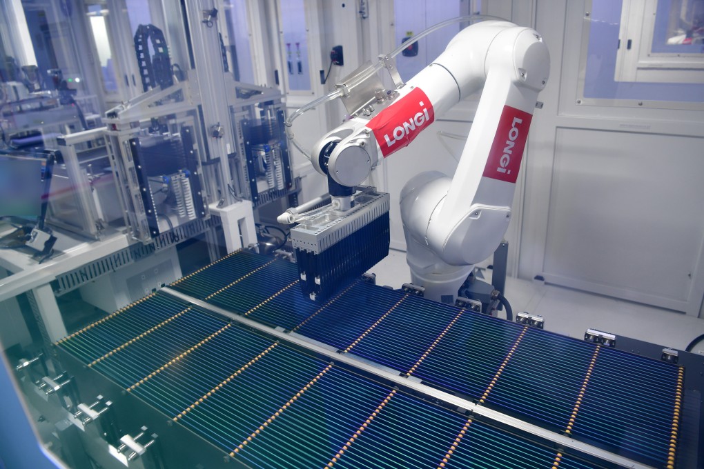 A subsidiary of Longi Green Energy Technology is one of the Chinese solar firms targeted by the EU on suspicion of using state subsidies to undercut rival bids. Photo: Xinhua