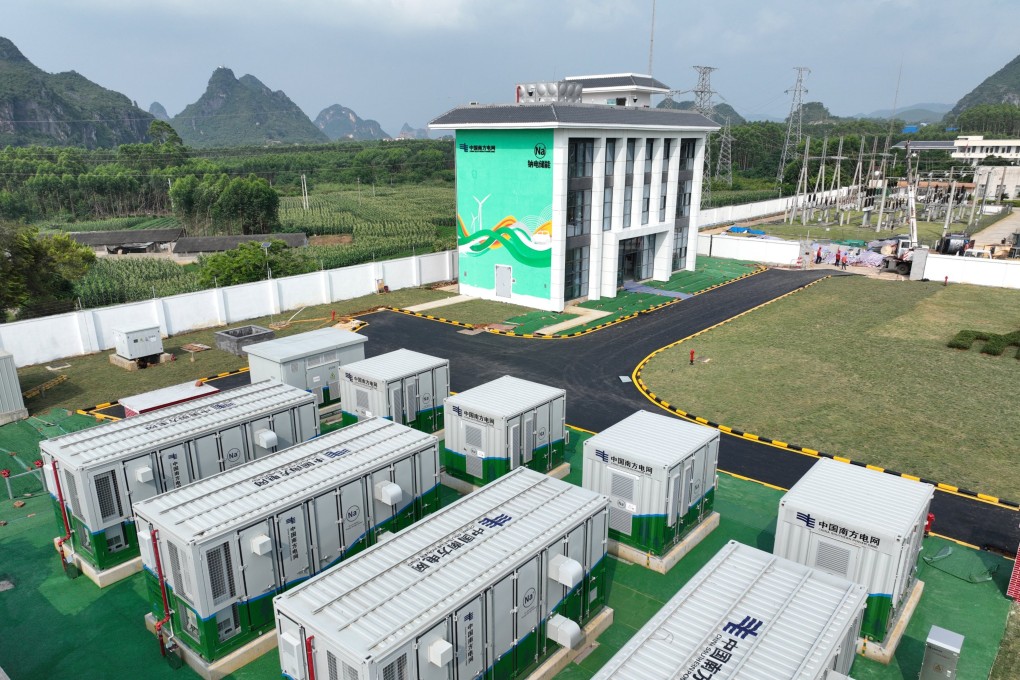 China’s first large-scale sodium-ion battery energy storage station has officially commenced operations in Nanning, Guangxi autonomous region. Photo: Handout