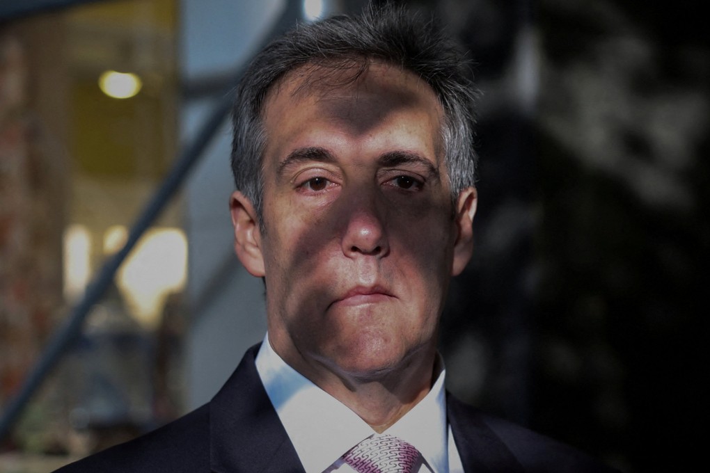 Michael Cohen, the former lawyer for Donald Trump, testified on Monday. Photo: Reuters