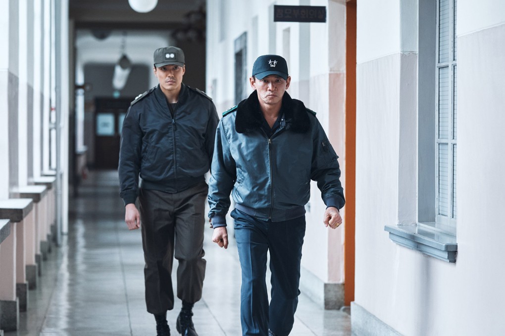Hwang Jung-min (front) portrays a character based on Chun Doo-hwan, the general who seized power in South Korea’s 1979 coup d’état, in 12.12: The Day, the hit film that dramatises the lead-up to the military takeover of the country. Photo: Plus M Entertainment and Hive Media