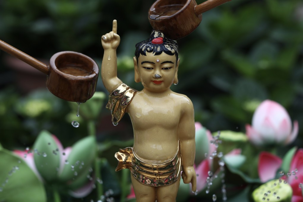 Buddha bathing rituals are a key part of celebrating Buddha’s birthday and can be partaken in at various places in Hong Kong during the holiday, which in 2024 falls on May 15. Photo: Jonathan Wong