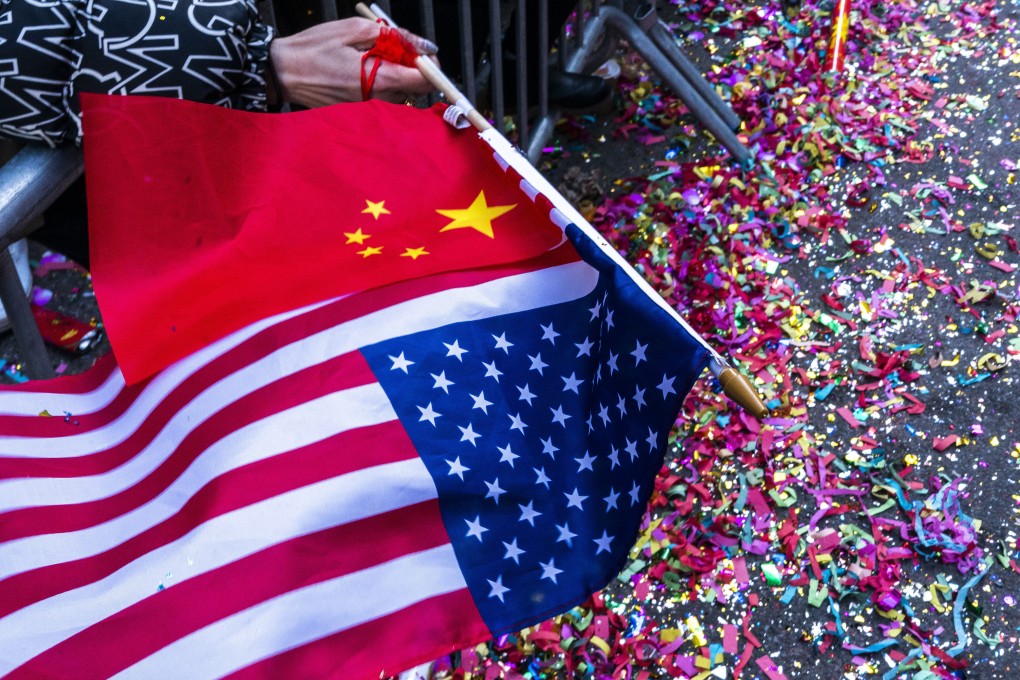 A reveller attends a Lunar New Year parade in Manhattan’s Chinatown neighborhood in New York in February. Photo: AP