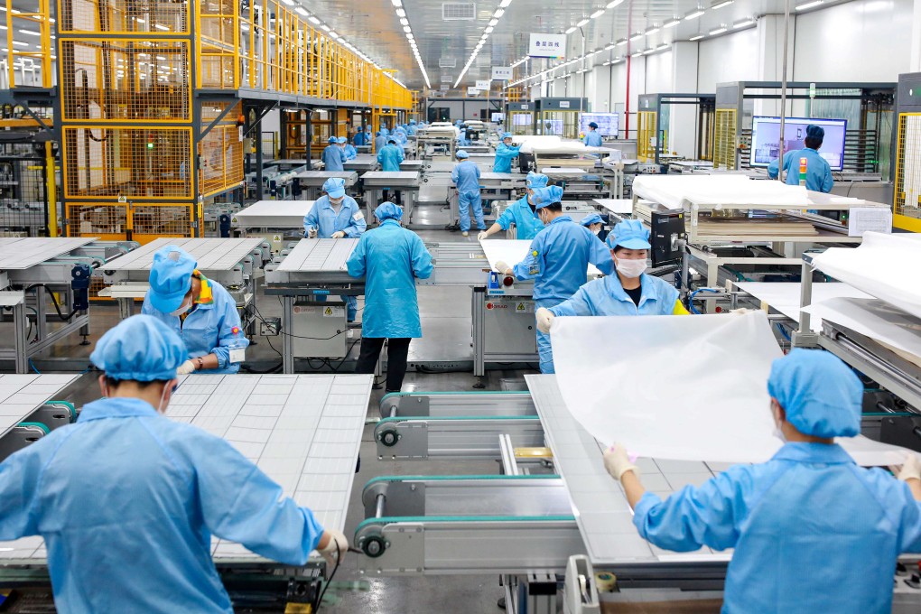 Channelling funds into hard tech risks creating a new “overcapacity problem” like China is seeing in its solar-panel industry (pictured). Photo: Reuters
