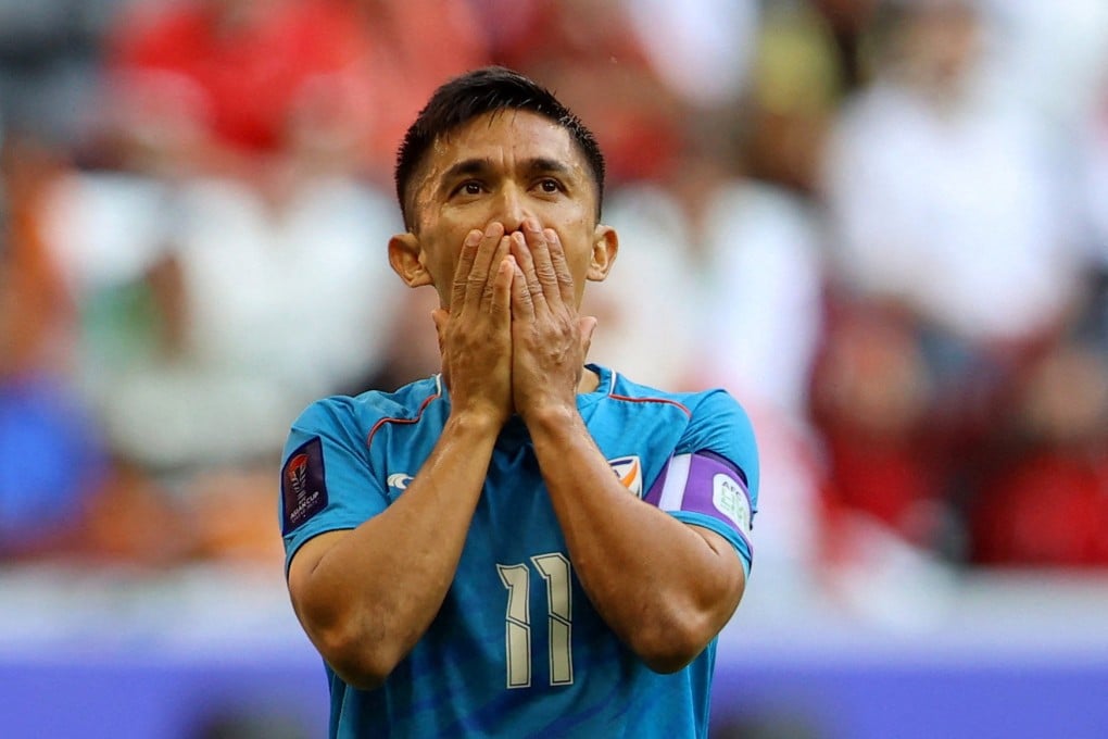 India captain Sunil Chhetri has called time on his international career. Photo: Reuters