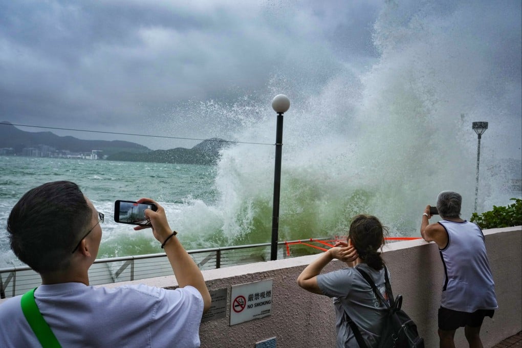 Waves crash at the Heng Fa Chuen waterfront last year. Photo: Elson Li