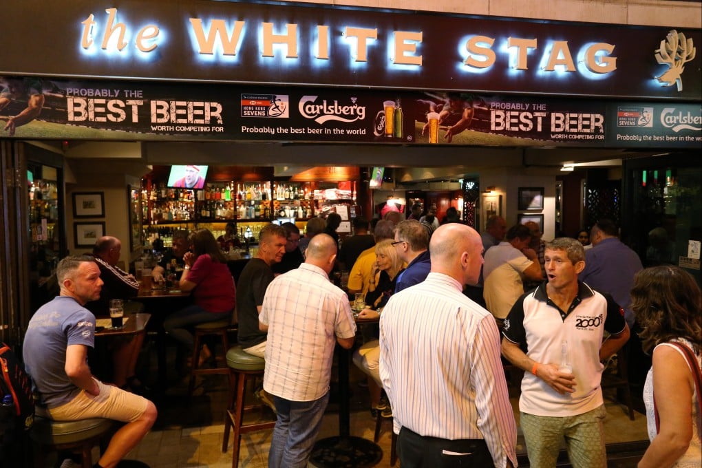 People at The White Stag bar in Wan Chai during the Hong Kong Sevens rugby tournament in 2018. Photo: Dickson Lee