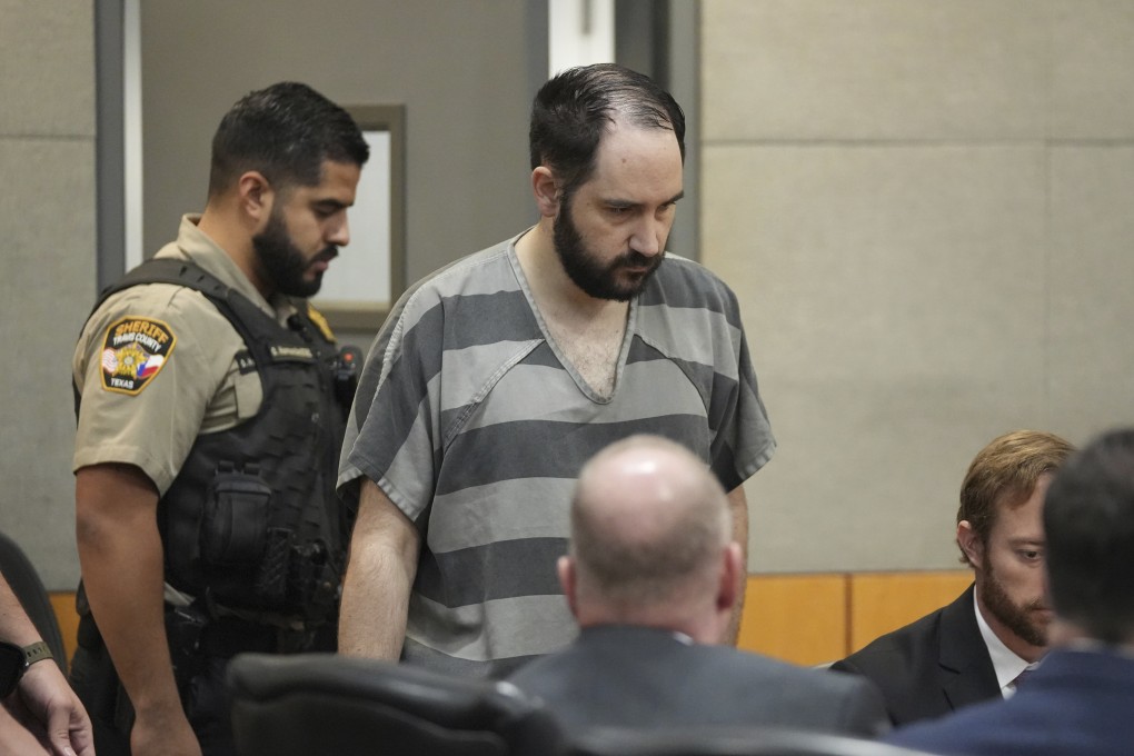 Daniel Perry enters the courtroom at the Blackwell-Thurman Criminal Justice Centre in Austin, Texas, in May 2023. Photo: Austin American-Statesman via AP