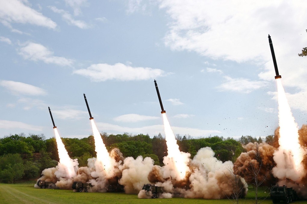 North Korea conducts a missile drill at an undisclosed location. Photo: KCNA/KNS/dpa