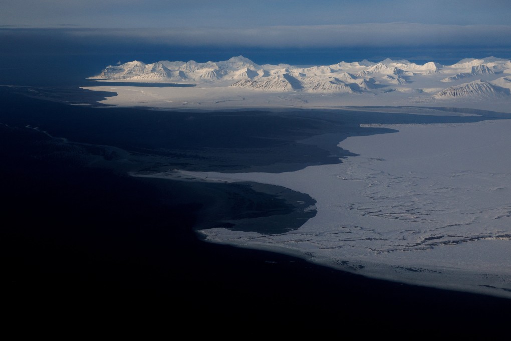 The snowcapped mountains of Svalbard near Longyearbyen, the archipelago’s main town. Photo: Reuters