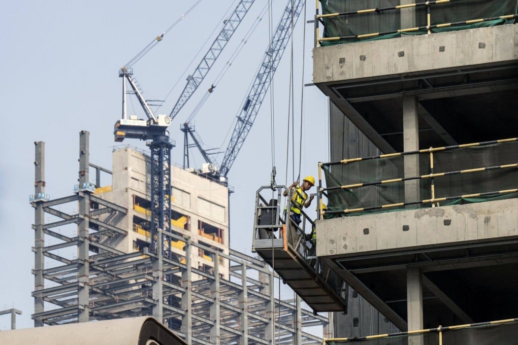 Residential buildings under construction at China Vanke’s Elegant Lifestyle project in Shenzhen on April 17, 2024. Photo: Bloomberg