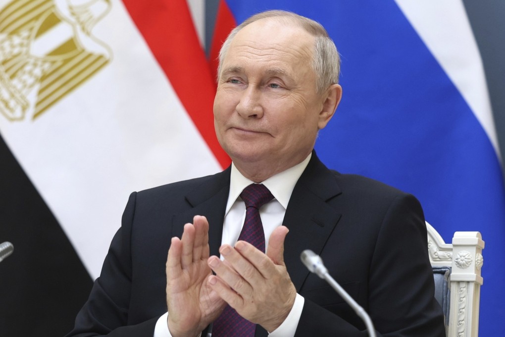 Russia’s President Vladimir Putin applauds at an event at the Kremlin in Moscow in January. Photo: Sputnik via AP