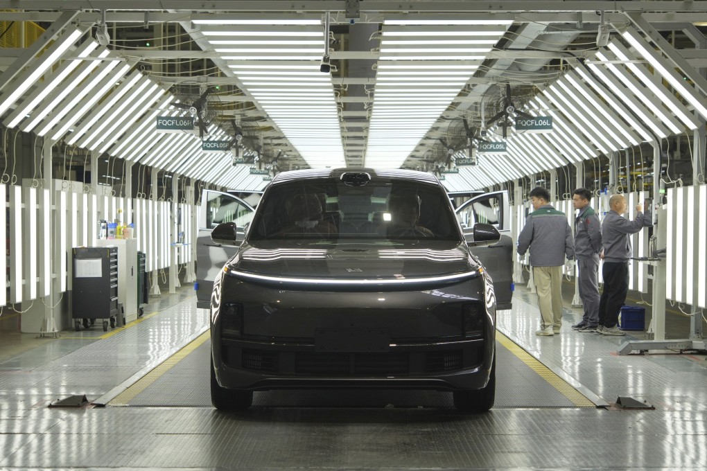 An SUV goes through inspection after assembly at a Li Auto car plant in Changzhou in eastern China’s Jiangsu province in March 2024. Photo: Chinatopix via AP