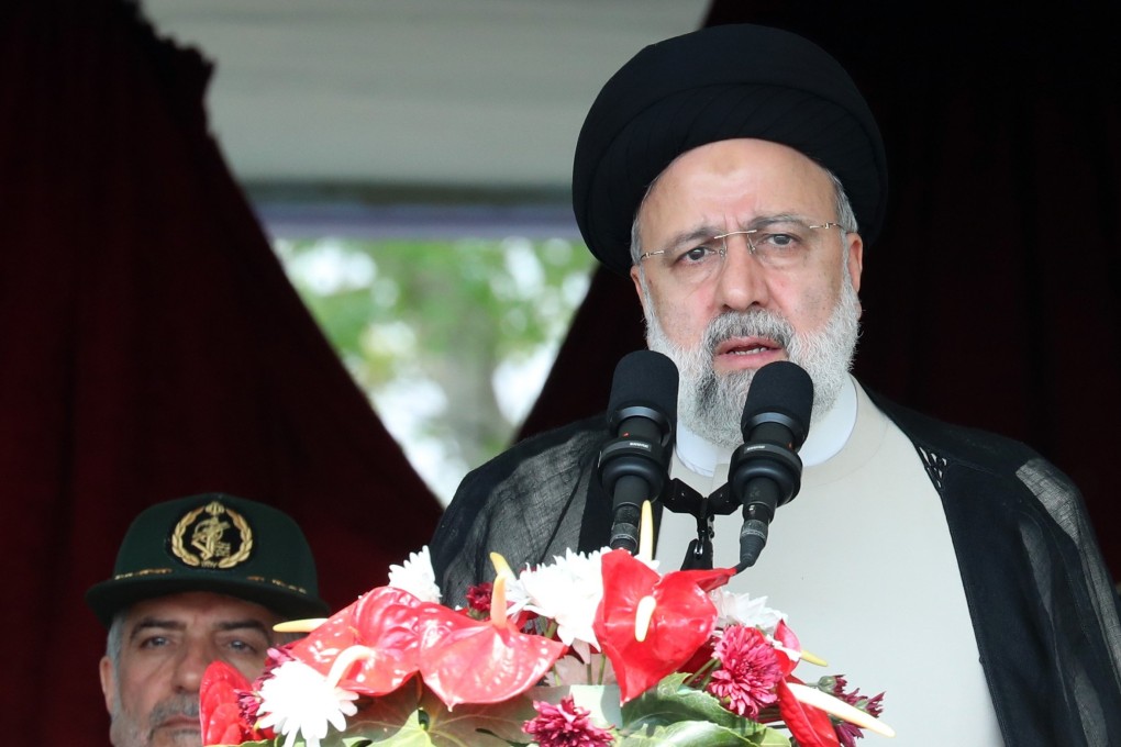 Iranian President Ebrahim Raisi during the annual Army Day in a military base in Tehran, Iran, on April 17. Raisi was killed in a helicopter crash on Sunday. Photo: EPA-EFE