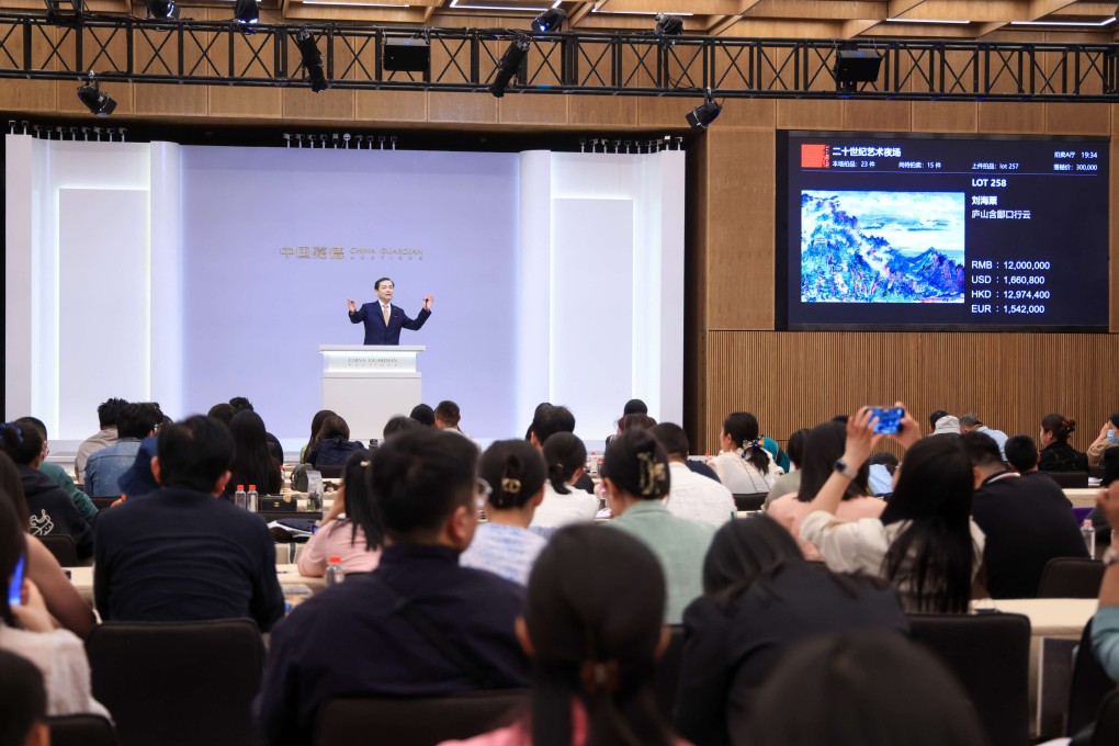 China Guardian’s 20th century and contemporary art evening sale in Beijing on May 11, 2024. The city’s spring auction season saw a new generation of collectors emerge as a force for change in the city’s struggling art market. Photo courtesy of China Guardian