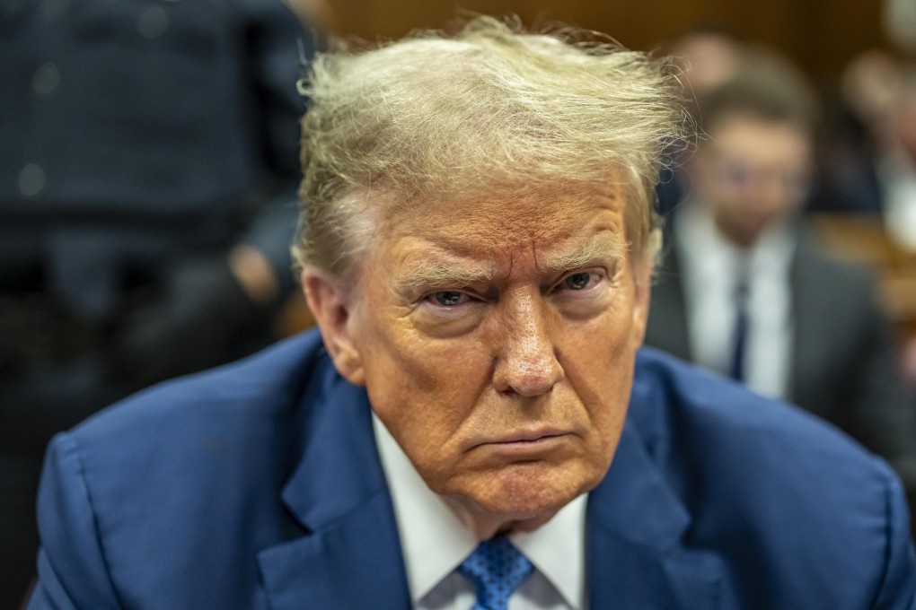 Donald Trump in Manhattan Criminal Court on Monday. Photo: AP