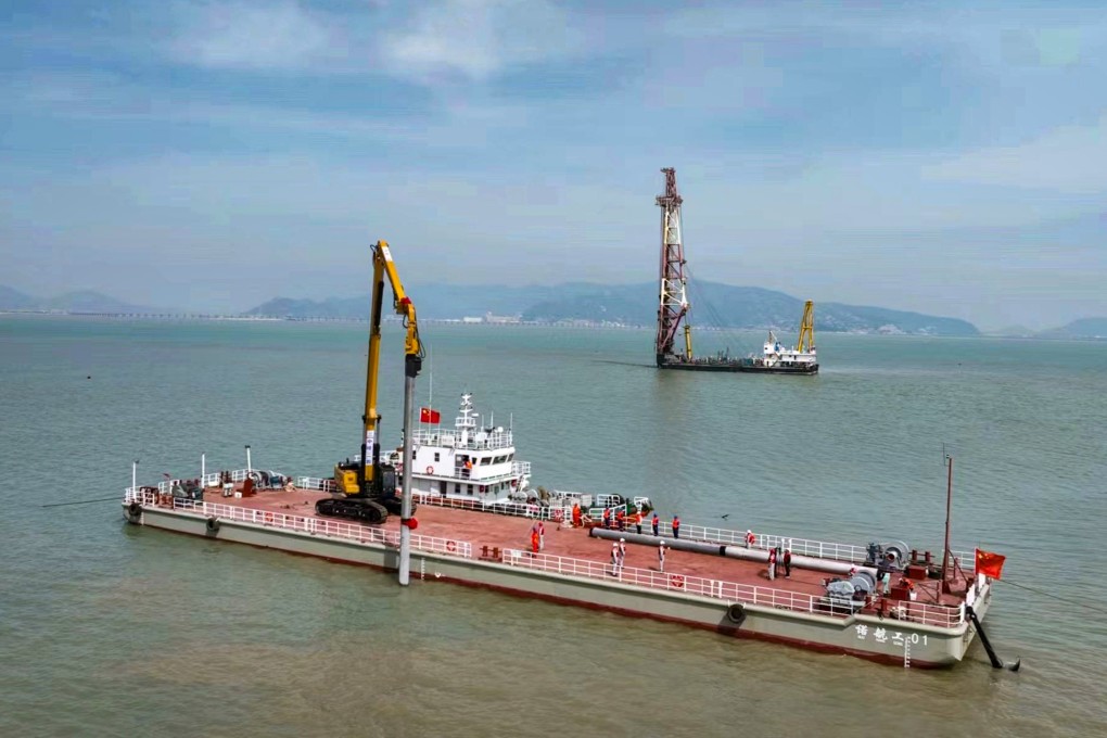China National Nuclear Power has started building a 2GW solar farm on  mud flats next to its nuclear power station in Tianwan, in eastern Jiangsu province. Photo: Handout