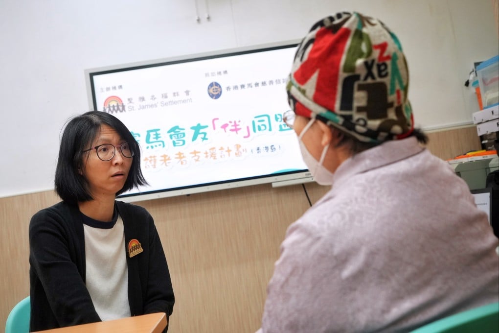 Chow (right) with St James’ Settlement project manager Vanessa Cheung. “The service was a great help to my family,” Chow said. Photo: Elson Li