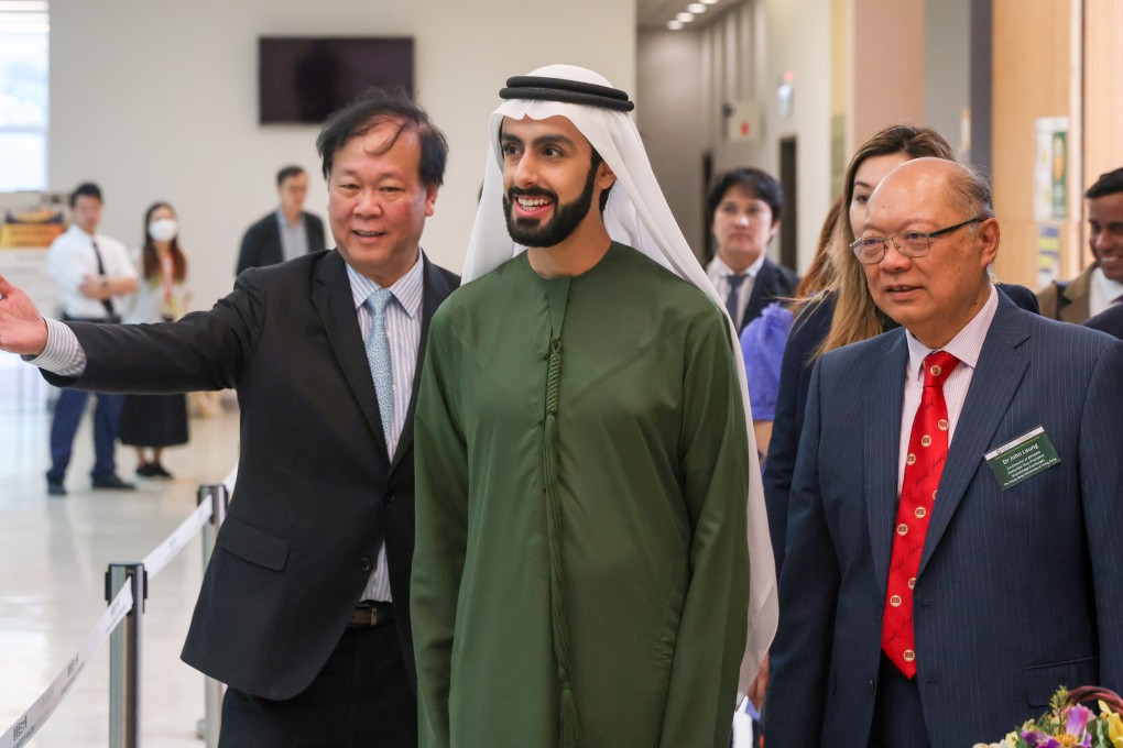 Sheikh Ali Al Maktoum (centre) is expected to return to Hong Kong in the coming weeks. Photo: Yik Yeung-man