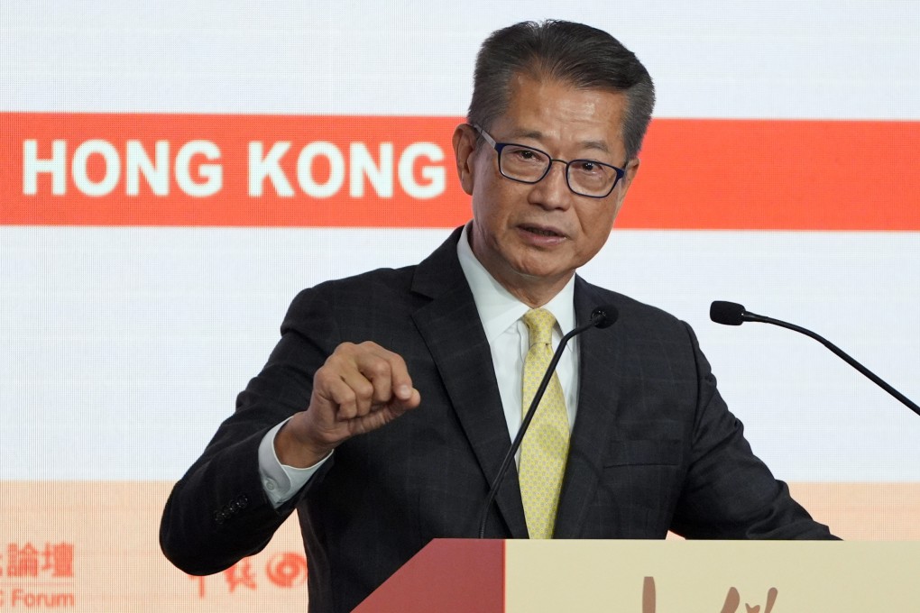 Finance chief Paul Chan will visit France and the US to promote business opportunities in Hong Kong and China’s Greater Bay Area. Photo: Eugene Lee