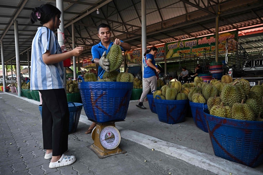 China’s durian market, the largest in the world, is seeing price shifts as its import picture changes. Photo: AFP