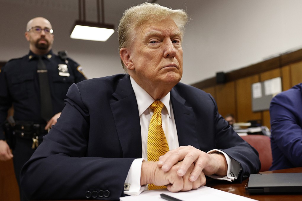 Donald Trump in the courtroom on Tuesday. Photo: AP
