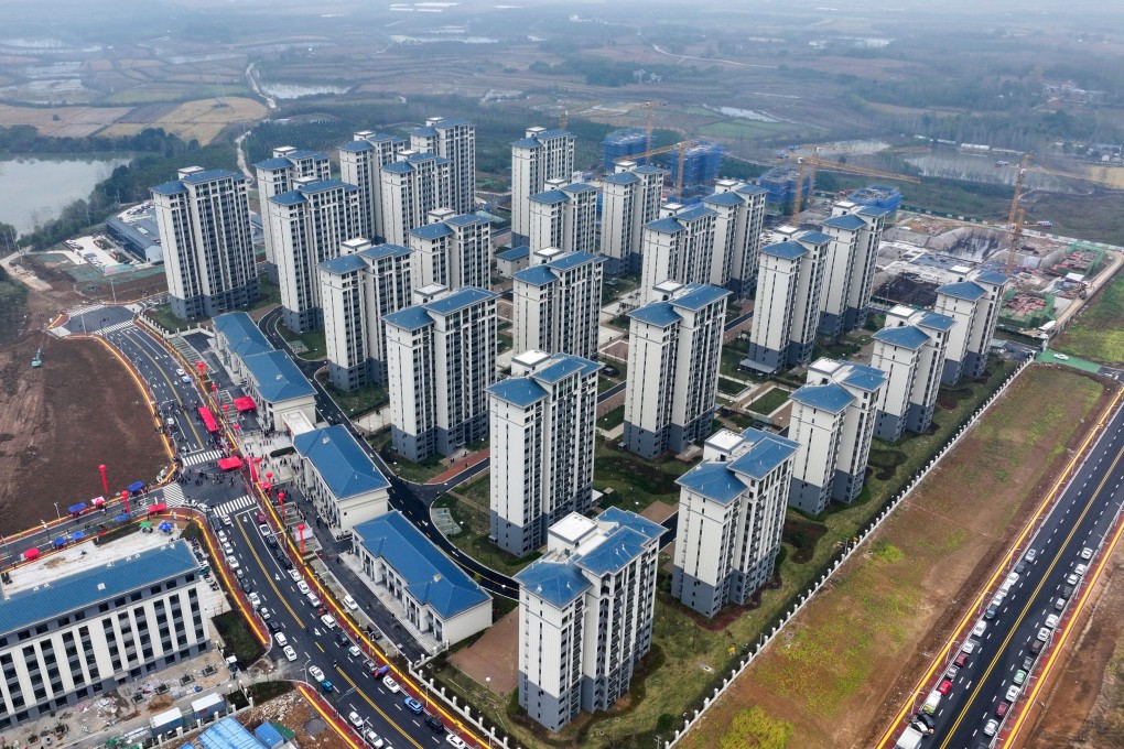 A drone photo taken on November 9, 2023, shows a newly built residential complex in Feixi County of Hefei City, in east China’s Anhui Province. Photo: Xinhua