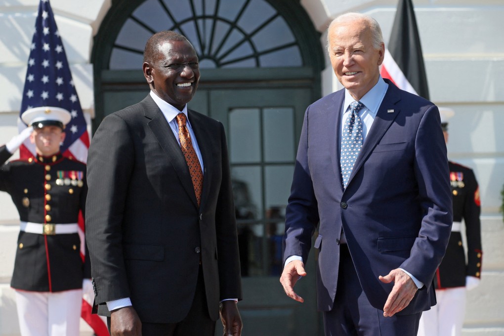 Kenyan President William Ruto visiting US President Joe Biden at the White House. Photo: Reuters