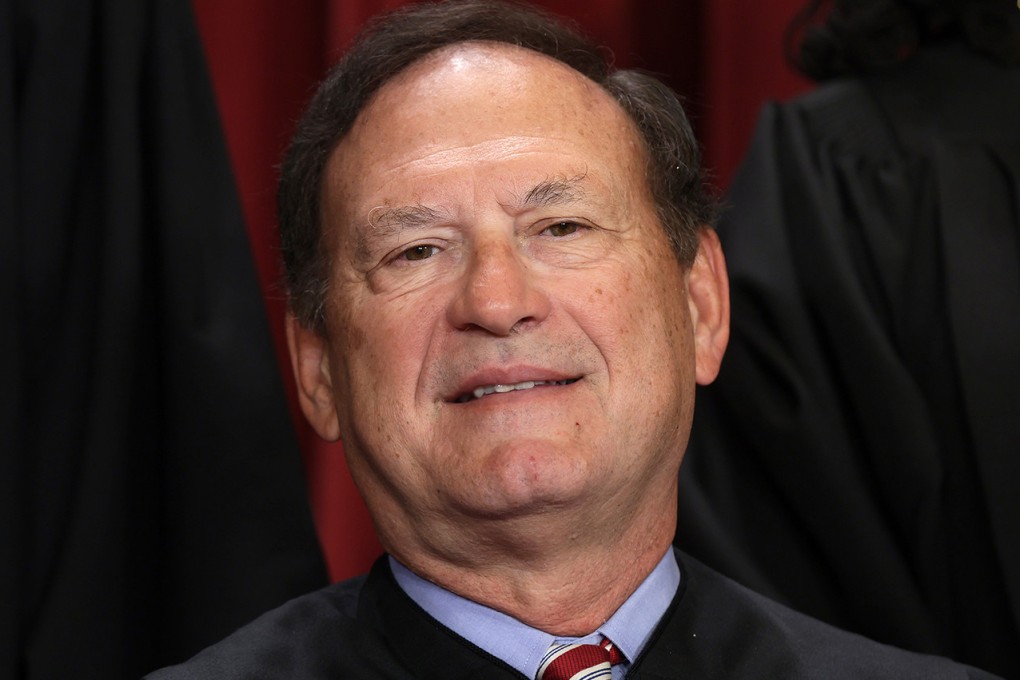 US Supreme Court Associate Justice Samuel Alito poses for an official portrait in Washington in October 2022. Photo: TNS