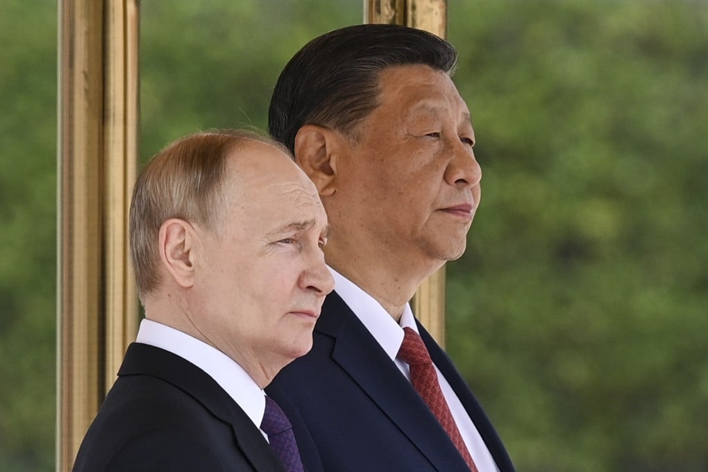 Last week, when Chinese President Xi Jinping, right, met Russian President Vladimir Putin in China, their countries issued a statement about “deepening the comprehensive strategic partnership of coordination for the new era”. Photo: Sputnik via AP