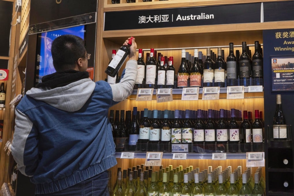 China imported US$10.4 million of wine from Australia in April. Photo: EPA-EFE
