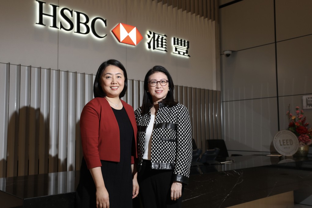 Maggie Ng (right), head of wealth and personal banking in Hong Kong, and Kai Zhang, who heads the business in South Asia. Photo: Xiaomei Chen