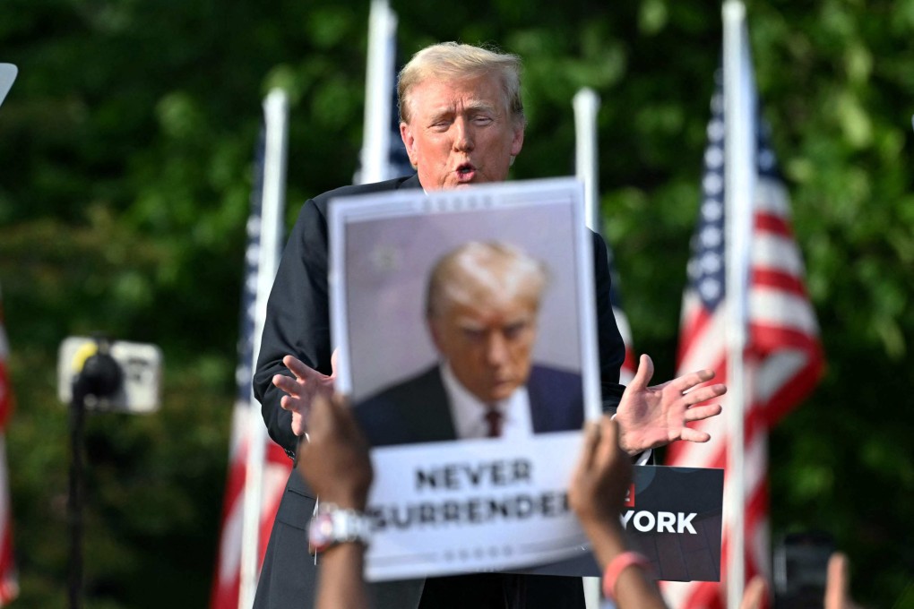 Donald Trump holding his campaign rally in the South Bronx, New York City. Photo: AFP