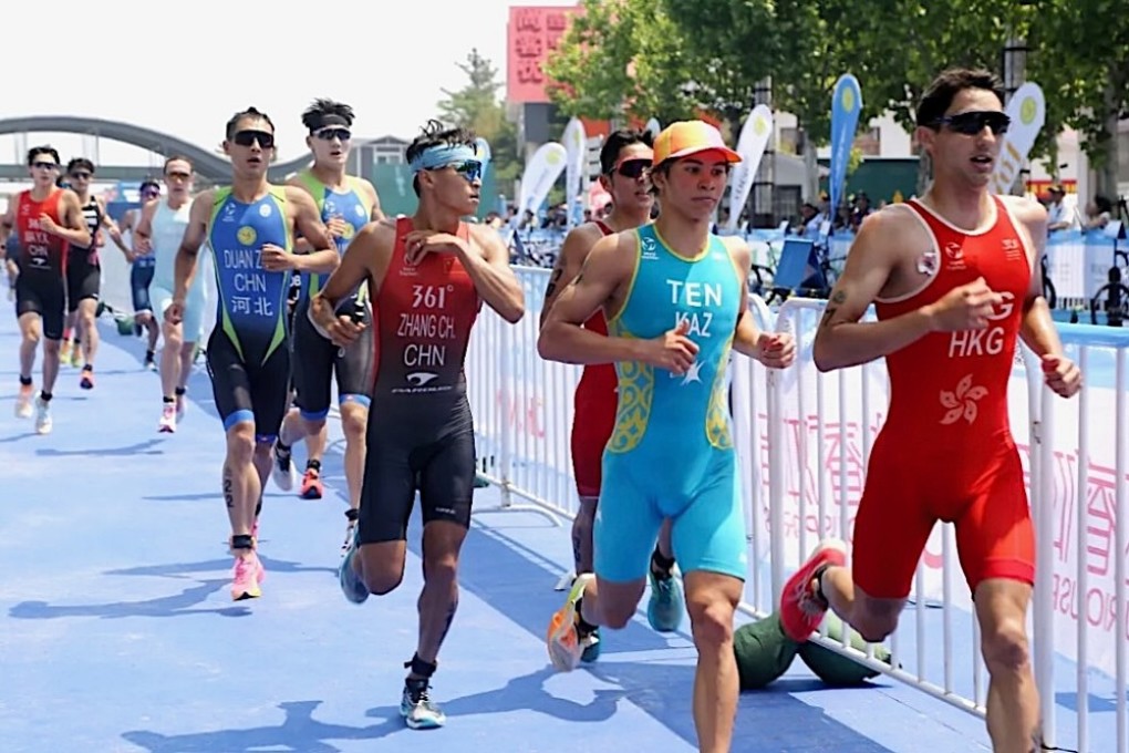 Jason Ng Tai-long (right) did not finish in Lianyungang last weekend but will hope to do better this week. Photo: Handout