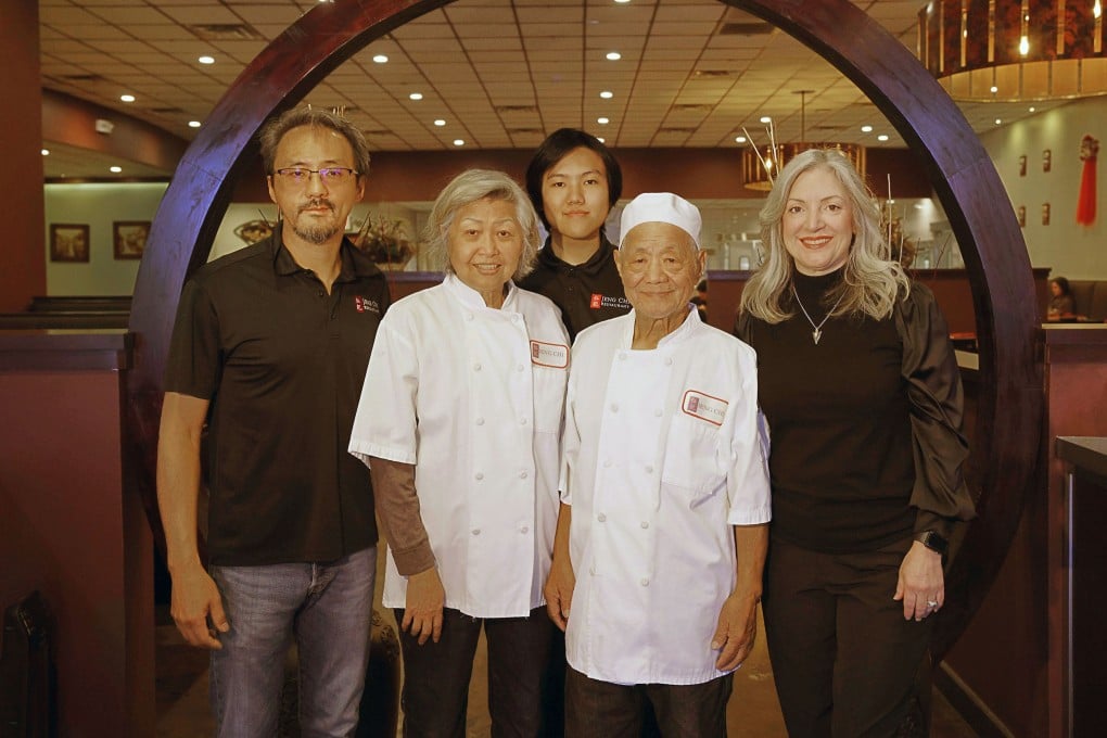 (From left) Francisco Teng, CEO and co-owner of Jeng Chi, with his family: his mother Mei Teng, his nephew Kai Teng, his father, Yuan Hai Teng, and his wife, Janelle Teng, at the restaurant in Richardson, Texas, which continues to flourish 34 years after it first opened. Photo: TNS