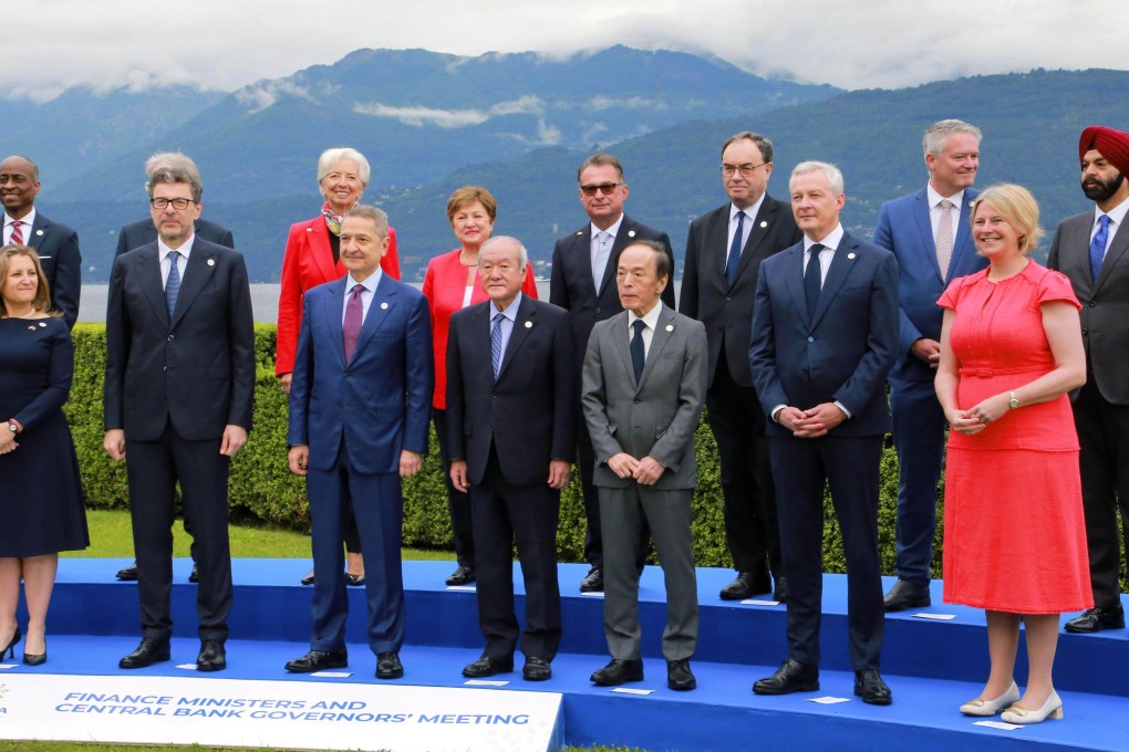 Group of Seven finance ministers and central bank governors gather ahead of their two-day meeting in Stresa, Italy. Photo: Kyodo