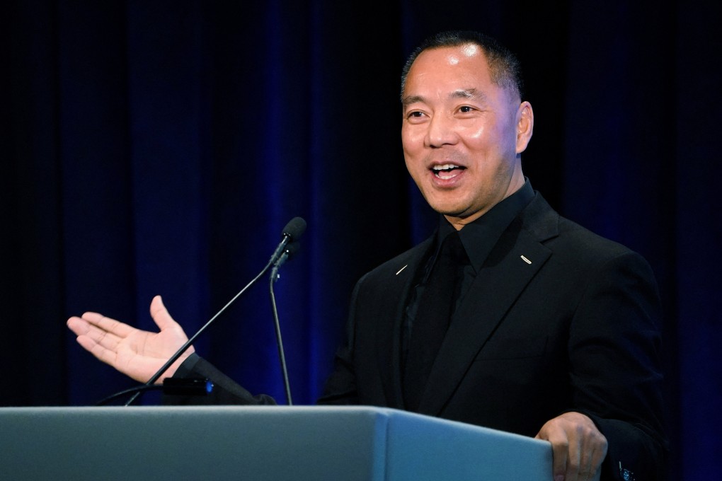 Guo Wengui, also known as Miles Kwok, holds a news conference in New York in November 2018. Photo: Reuters