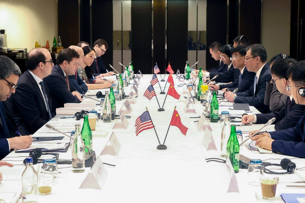Officials from China and the US exchange views on AI risks and governance during recent talks in Geneva. Photo: Weibo