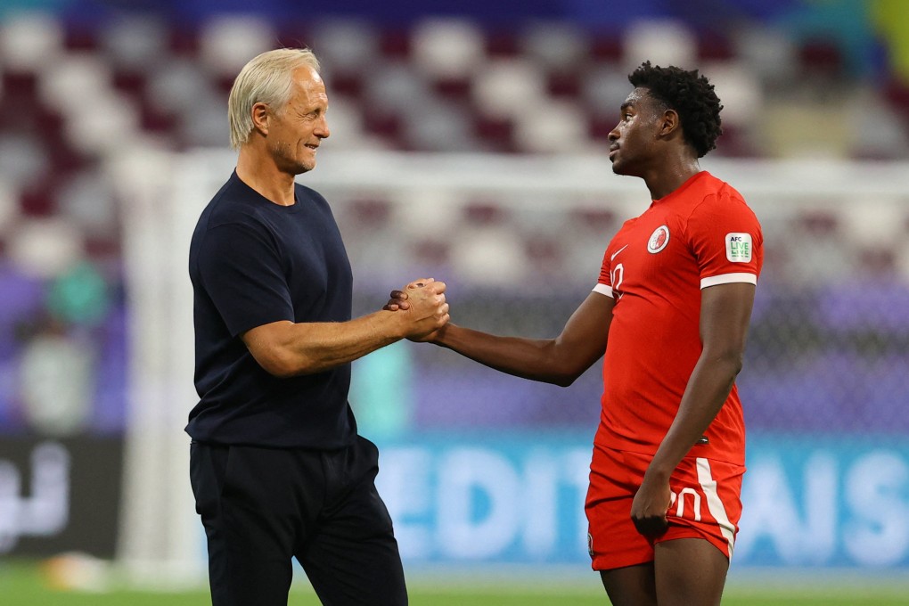 Outgoing Hong Kong head coach Jorn Andersen (left) will officially say goodbye on Wednesday. Photo: Reuters