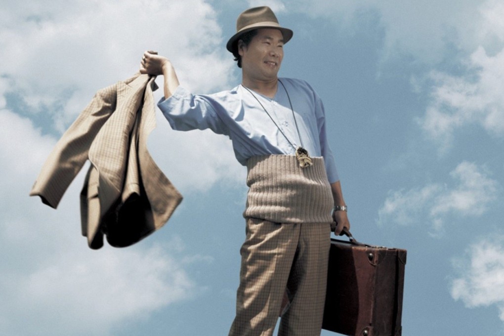 Kiyoshi Atsumi as Tora-san in a still from an Otoko wa Tsurai yo movie. The warm reception the Japanese film series received upon its recent showing in Paris highlights the growing popularity of Japanese cinema in France. Photo: Shochiku Co.