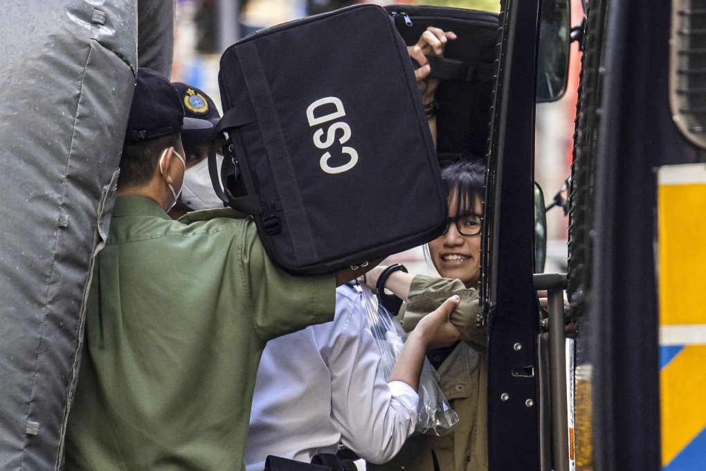 Six others were arrested along with Chow Hang-tung under Hong Kong’s new security law. Photo: AFP