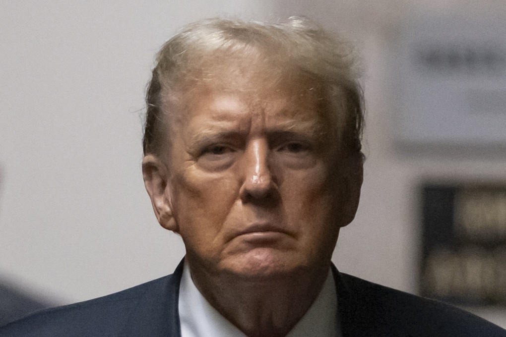 Former US President Donald Trump returns from a break during his criminal trial in New York on Tuesday. Photo: EPA-EFE