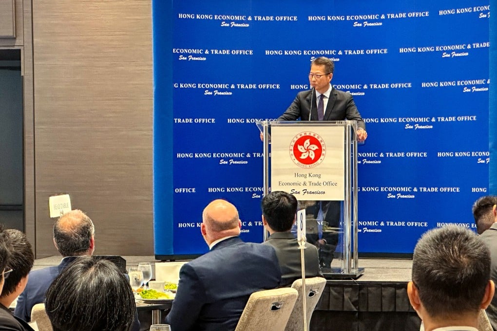 Finance minister Paul Chan has told US business leaders Hong Kong remains attractive as “a springboard” for accessing the mainland and Asian markets. Photo: Natalie Wong