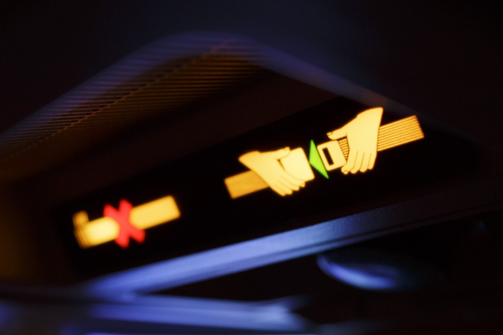 Greater Bay Airlines announced that seat belts would need to be fastened at all times on its flights, even when the seat belt sign was off. Photo: Getty Images