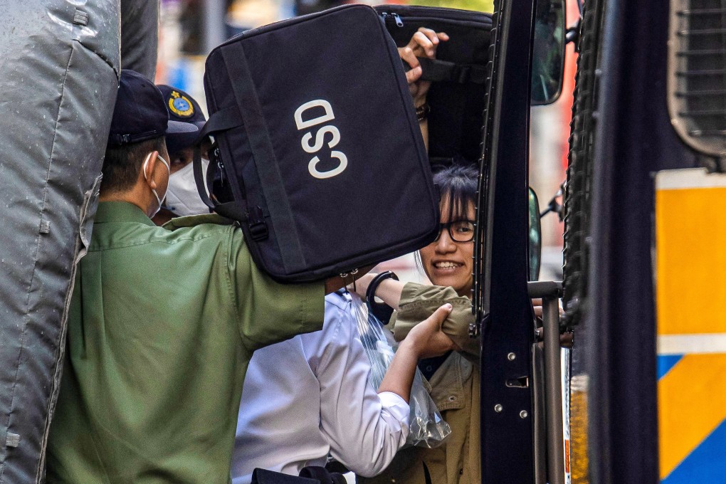 Chow Hang-tung and six others were the first to be arrested under Hong Kong’s new security law. Photo: AFP