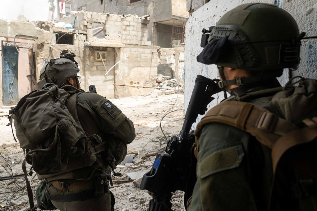 Israeli soldiers during military operations in the southern Gaza Strip, amid the ongoing conflict between Israel and the Palestinian militant group Hamas. Photo: Handout/Israeli Army/AFP