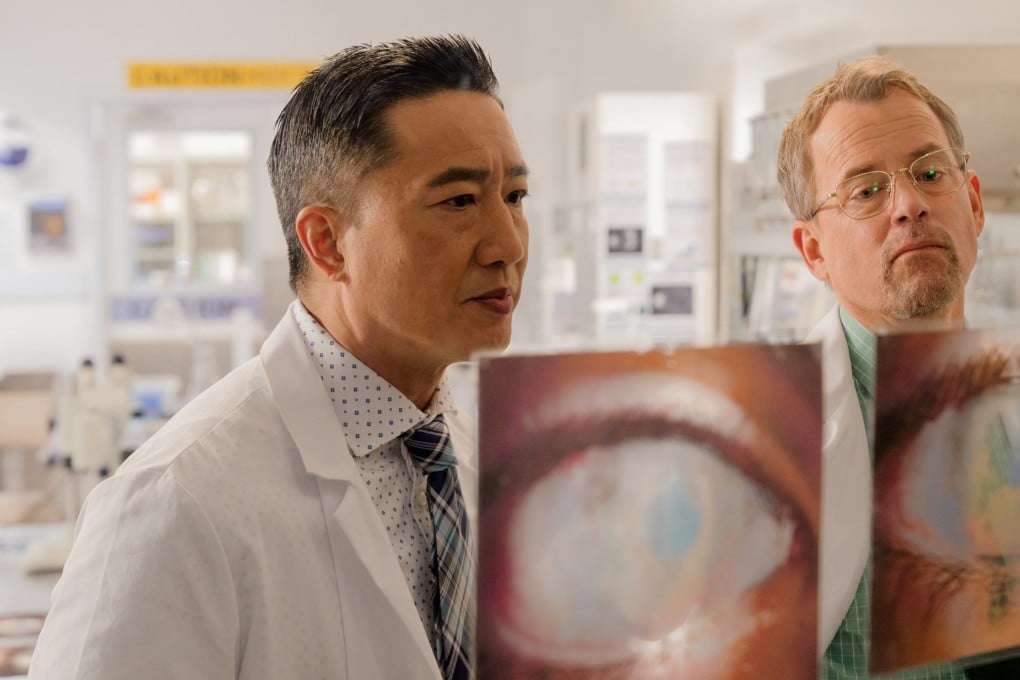Terry Chen (left) as Ming Wang and Greg Kinnear as his medical partner Misha Bartnovsky, in a still from Sight. The inspirational movie tells the story of Ming Wang, the Asian-American doctor who helped restore the sight of millions of blind people. Photo: Angel Studios